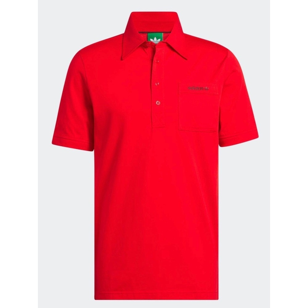 Adidas Originals‎ Archive Pocket Golf Polo Shirt Red Scarlet Mens Large JW3956